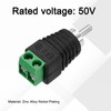 sourcing map 12Pcs RCA Cable Solderless Adapter, Audio/Video Speaker Wire