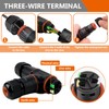 Cable Connector Waterproof IP68, Pack of 3 Cable Connectors, 3