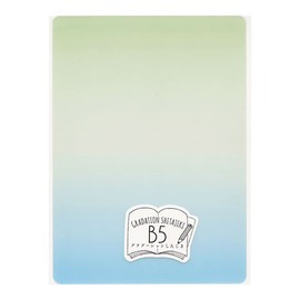 Kyoei Plastics GS-B5-04 135286 Color Gradation Pencil Board, Color: Green Sky, Size: B5