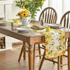 Artoid Mode Eucalyptus Sunflower Floral Summer Table Runner, Yellow Seasonal