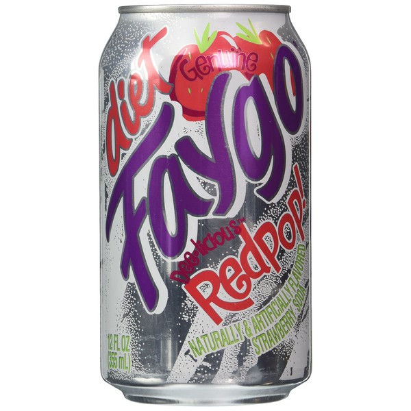 Faygo diet redpop strawberry soda, 12-pack 12-fl. oz. cans