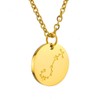 Afstalr Zodiac Sign Necklace Gold/Rose Gold/Silver for Women, Horoscope Chain,