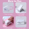 Morices Mini White Hole Punch with 20 Pcs Colorful Loose-Leaf