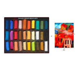 Sennelier Soft Pastels - Box of 30 Half Chalks .Sennelier Pastel Dry 1/2 Sticks 30 Pieces