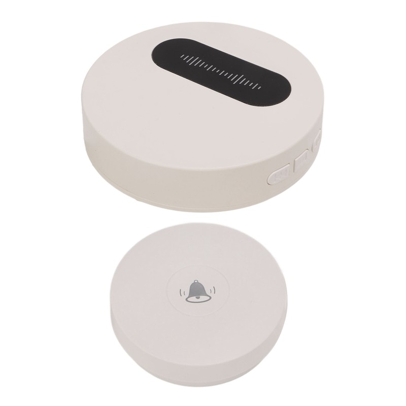 Wireless Doorbell Self Generating 1 Receiver 2 Push Button Battery