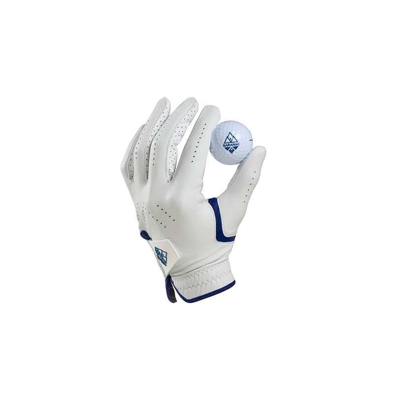Saranac Premium Cabretta Leather Enhanced Grip Golf Glove 2-Pack, Men's