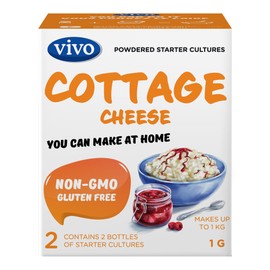 Vivo Cottage Cheese Starter. Box of 5. Makes up to 5 kg of Cottage Cheese