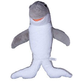 Stuffems Toy Shop Record Your Own Plush 16 inch Grey Shark - Ready to Love in A Few Easy Steps