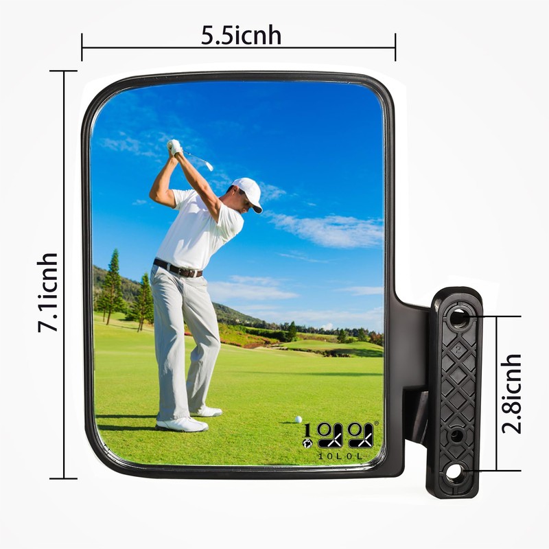 10L0L Golf Cart Side Mirrors Compatible with Yamaha Club Car