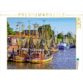 CALVENDO Puzzle The Largest Shrimp Cutter Fleet in East Frisia 1000 Pieces 64 x 48 cm from Peter Roder
