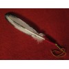 Feather Native American made hand painted Sub-adult Bald Eagle Feather