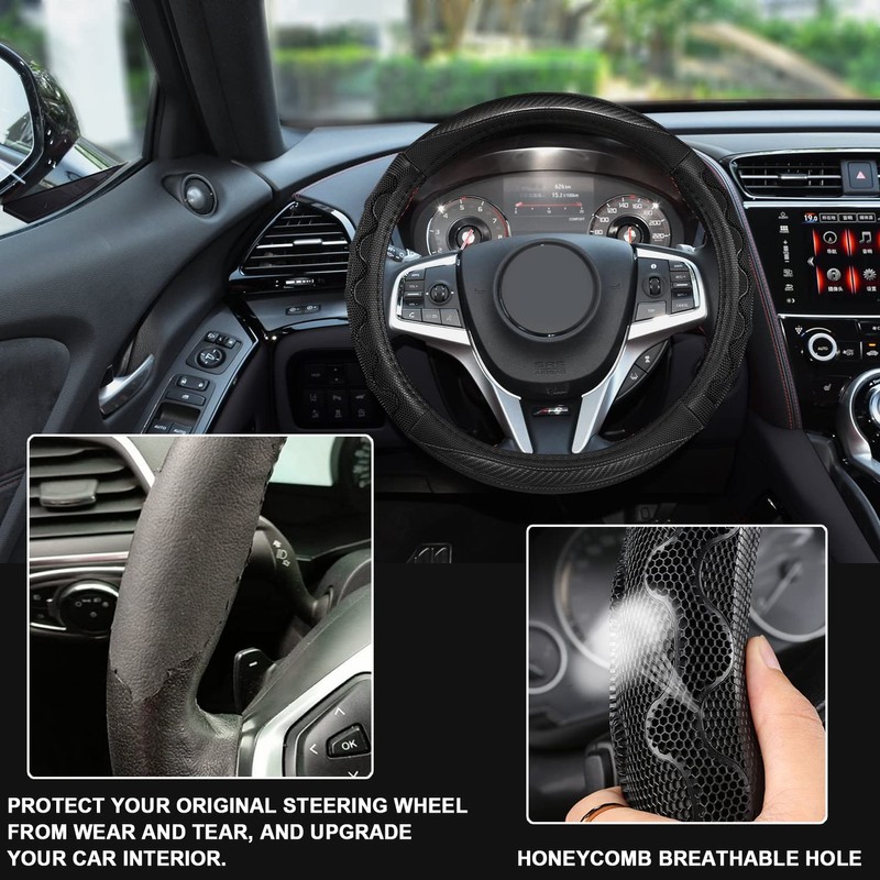 GIANT PANDA Steering Wheel Cover for Acura RDX and MDX,