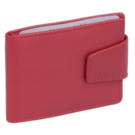 ID card holder LEAS, Genuine Leather, red - ''LEAS Card-Collection''