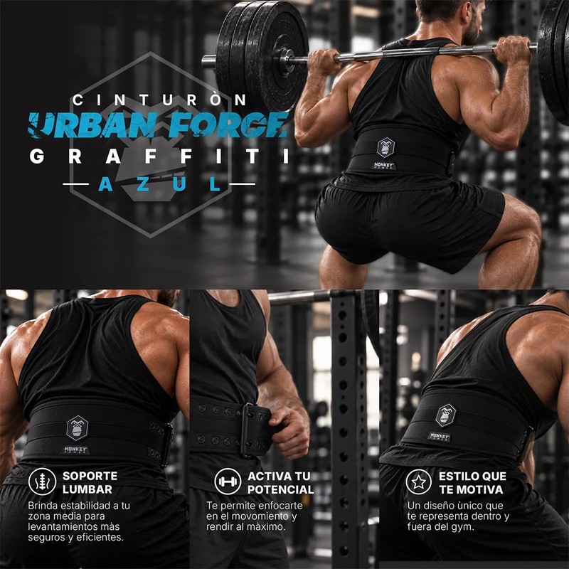Cinturón Faja Gym Monkey Power Soporte Lumbar Levantamiento