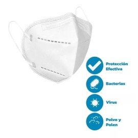 XR Kn95 Mascarilla Certificado Blanco (paq 20pz)