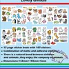 Cartoon animal stickers cute 100+ pieces