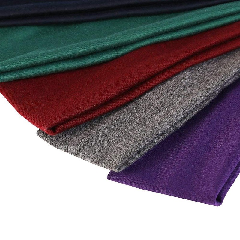 6 Pieces Yoga Cotton Headbands, Elastic Head Bands for Teans