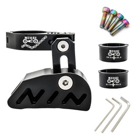 MUQZI MTB Chain Guide, Aluminium Alloy Single Disc Chain Guide Bicycle Chain Guard for Most Mountain Bikes, Road Bikes, Black