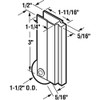 Prime-Line N 6598 Bypass Door Roller Assembly, 1-1/2 in. Nylon