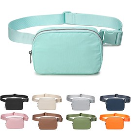 Fanny Belt Bag Waist Pack Crossbody Bags Bum Bag for Running Hiking Travel Workout Adjustable Strap for Women, light blue, 20.5 x 5 x 14 centimeters, Stylish