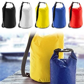 Anteva Waterproof Duffel Bag Made of Tear-Resistant Polyester | Size: Diameter 18.5 x 36 cm | More than 10 Models | Boat Kayak Canoe Fishing | Colours: Yellow (Yellow)