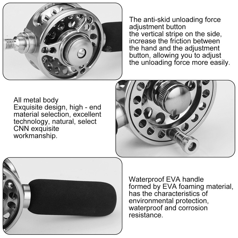 Metal Reel 2+1 Bearings High Speed Durable Fishing Wheel with
