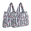 allydrew Foldable Tote Nylon Reusable Grocery Bag (Set of 2),