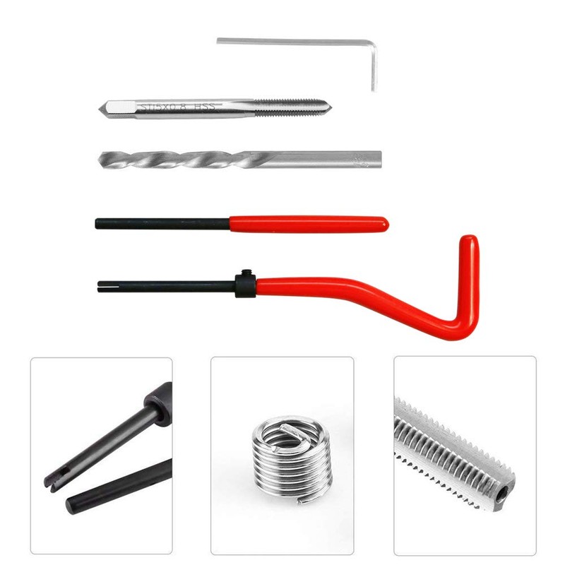 BestsQ Thread Repair Kit, M5 x 0.8mm Metric Thread Repair
