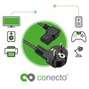 conecto Power Cable IEC Cable 3-Pin 5.0 m Protective Contact