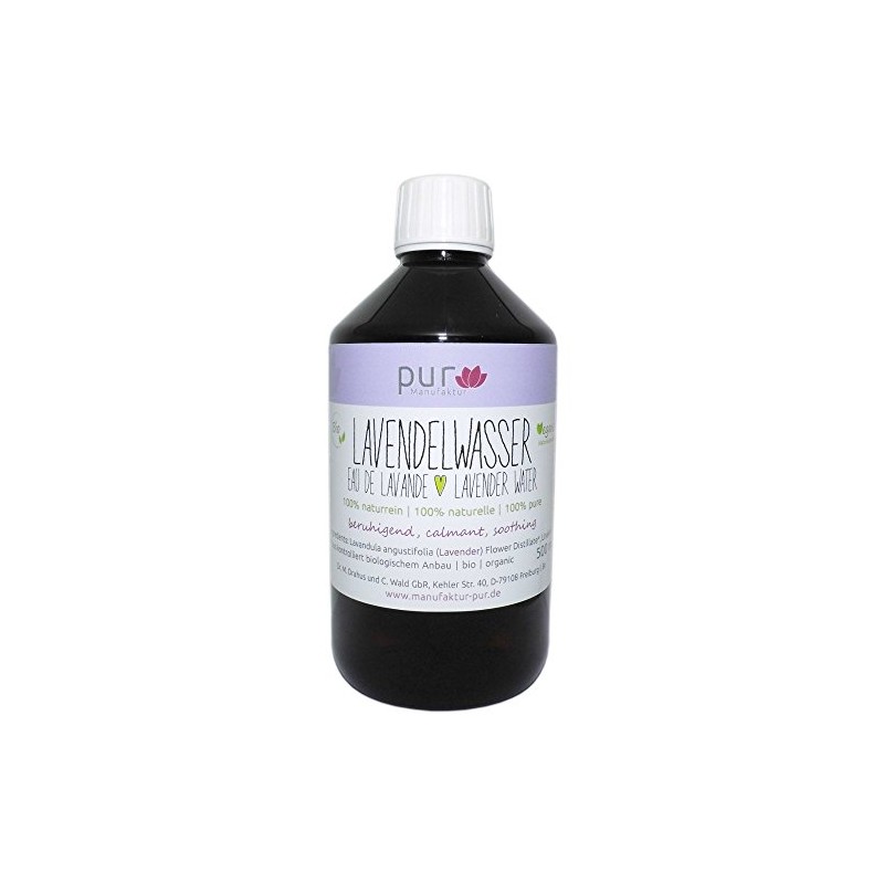 500 ml Lavender Water Organic Natural 100% Pure Organic Lavender