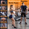 Ropeless Battle Ropes, Heavy Duty Portable Cordless Battle Rope for