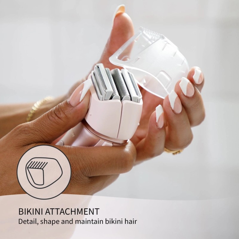 Panasonic Women's 4-Blade Shaver, Wet/Dry, Bikini Attachment