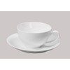 HomeVss, Bone China Coupe Shape, Elegance White Royal Cappuccino Cup