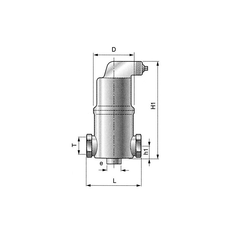 Spirotherm VTP 050 FT Spirotop Air Release Valve - 1/2"