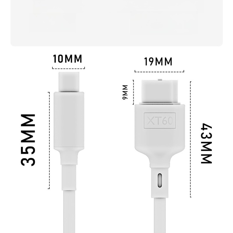 JASHALO XT60 Charging Cable,100W PD USB C to XT60 20V