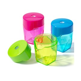 Mr. Pen- 24Pcs Pencil Sharpener Manual, Small Dual Hole Pencil Sharpeners Bulk for School Office Home, Colorful Manual Pencil Sharpener for Kids