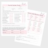 Facial Client Intake Forms, Intake, Consent, Aftercare Instruction | 75