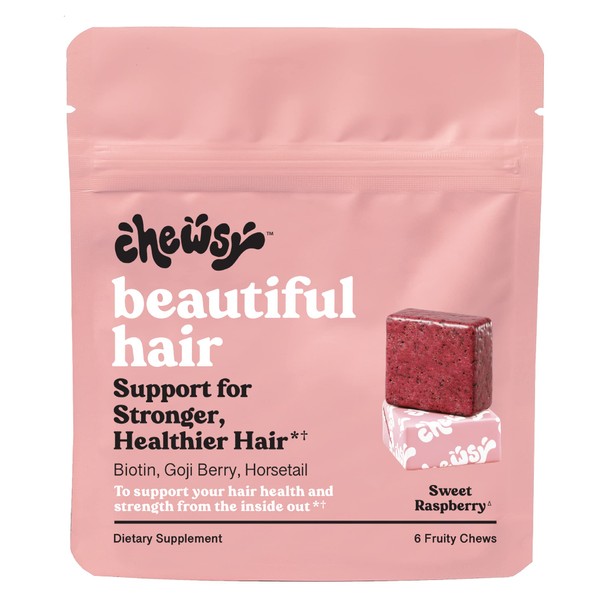 Chewsy Beautiful Hair Chews, Promotes Longer, Stronger, Healthier Hair, Biotin,