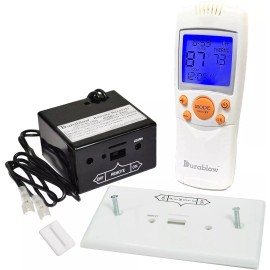 Durablow TR1004 Gas Fire Fireplace On/Off Remote Control Kit ,Thermostat, Time