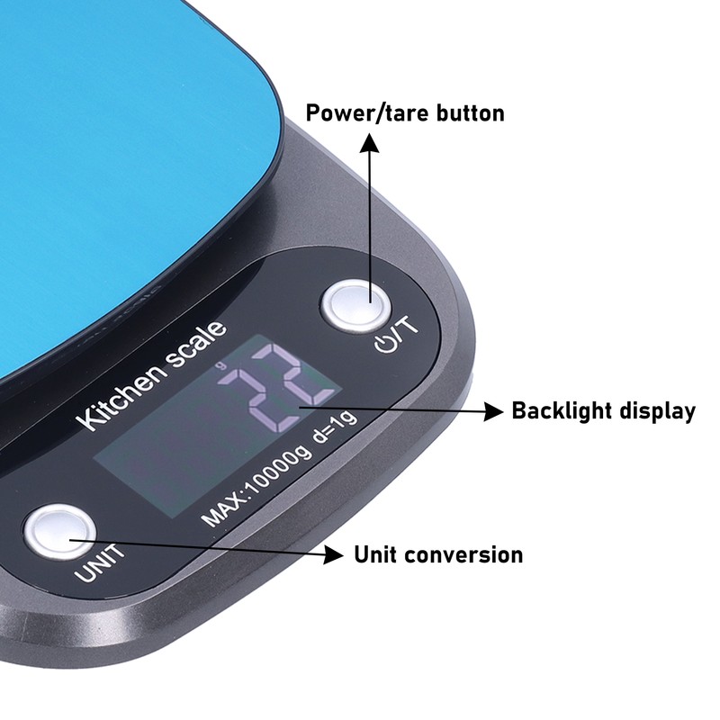 Electronic Kitchen Scale 10KG Fruit Nutrition Household Coffee Scale with