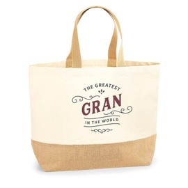 D Design Invent Print! Gran Gift Bag Tote Shopping Bag Birthday Gift Present for Gran Keepsake Idea - Size: 36 x 34 x 13 cm