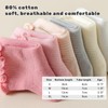 ANYANIME 6 Pairs Toddler Ruffle Socks for Girls - Non