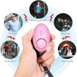 Safety Keychain Set for Women, 9 Pcs Safety Keychain Accessories, Self Defense Keychain Set for Girls with Safe Sound Personal Alarm, Bottle Opener, Lipstick Holder and Bracelet