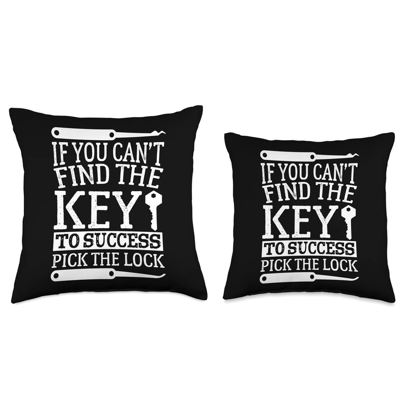 Professional Locksmith Lock Pick Lockpicking Locksmithing Throw Pillow