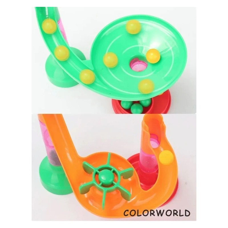 Marble Run Building Blocks DIY Three Dimensional Race Track Marble