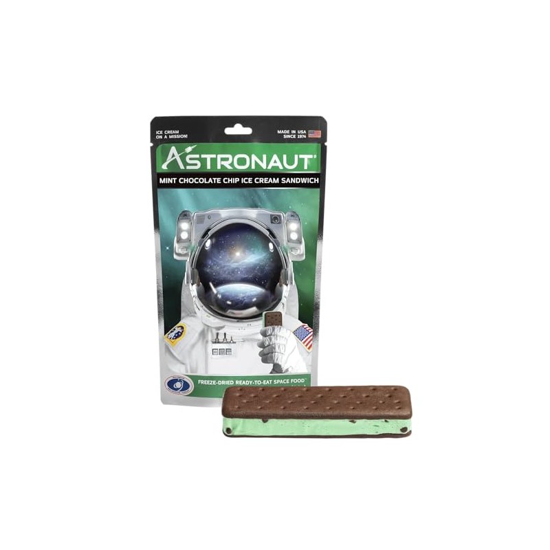 Astronaut Foods Mint Choc Chip Ice Cream Sandwich