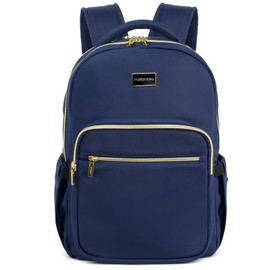 15.6 Inch Classic Backpack For Men And Women, 25L Lightweight Travel Laptop Backpack With Luggage Strap, Water-Resistant Casual Daypack Backpacks for Work, Travel, Daily Use (Navy Blue)