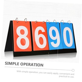 KOMBIUDA Scoreboard Reusable Scoreboard Portable Score Keeper for Basketball Game