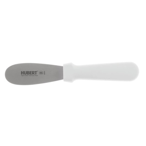 HUBERT® Sandwich Spreader Stainless Steel with White Polypropylene Handle -