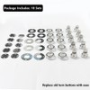 Marine Grade Turn Button Fastener Kits with Eyelet Bases Screws,